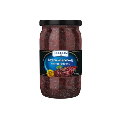 Cherry jam with less sugar, HELCOM, 840 g